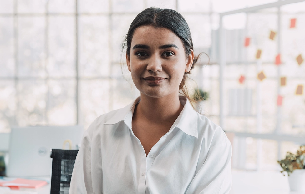 Employee at office